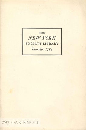 Order Nr. 133569 NEW YORK SOCIETY LIBRARY