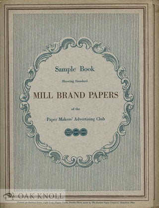 Order Nr. 133598 DIRECT ADVERTISING & SAMPLE BOOK OF MILL BRAND PAPERS. Brad Stephens