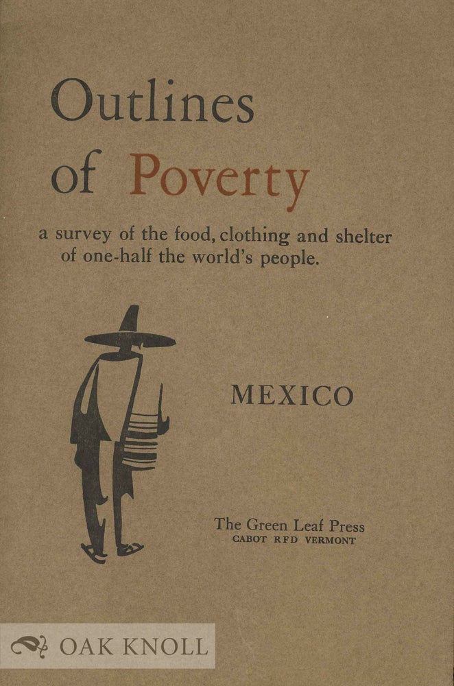 Order Nr. 133770 OUTLINES OF POVERTY. Robert F. Stowell.
