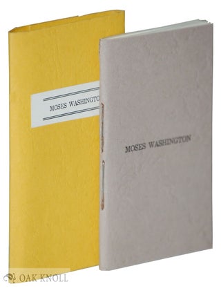 Order Nr. 133845 MOSES WASHINGTON, OR, A MAN AND HIS DECISION. Robert L. Merriam