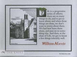 Order Nr. 134032 LIFE IS A PROGRESSIVE SERIES OF EFFORTS. William Morris