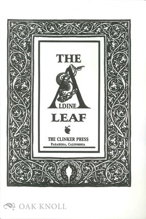 Order Nr. 134036 THE ALDINE LEAF. Andre Chaves