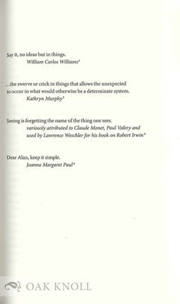 IN SEARCH OF THE BOOK AS A WORK OF ART
