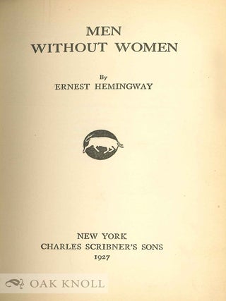 MEN WITHOUT WOMEN.