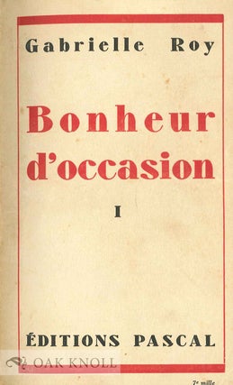 BONHEUR D'OCCASION.