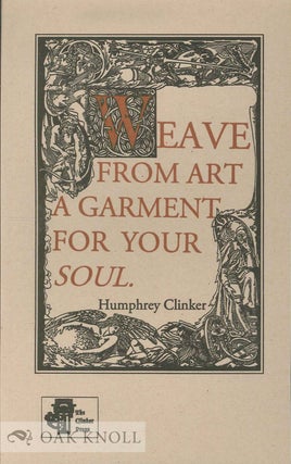 Order Nr. 134482 WEAVE FROM ART A GARMENT FOR YOUR SOUL. Humphry Clinker