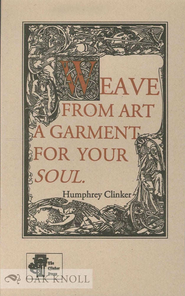 Order Nr. 134482 WEAVE FROM ART A GARMENT FOR YOUR SOUL. Humphry Clinker.