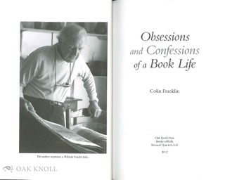 OBSESSIONS AND CONFESSIONS OF A BOOK LIFE.
