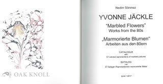 YVONNE JÄCKLE, "MARBLED FLOWERS" WORKS FROM THE 80S. "MARMORIERTE BLUMEN" ARBEITEN AUS DEN 80ERN.