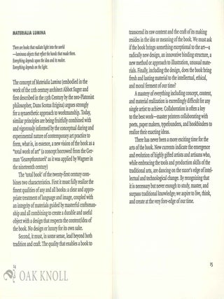 MATERIALIA LUMINA: A MANIFESTO