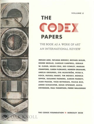 THE CODEX PAPERS: VOLUME 2.