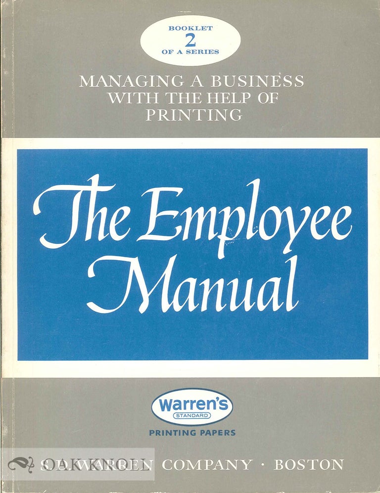 Order Nr. 134956 THE EMPLOYEE MANUAL.