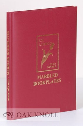 MARBLED BOOKPLATES, 11 ORIGINAL SAMPLES OF MARBLED BOOKPLATES.