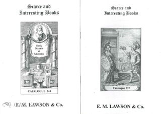 Order Nr. 135155 Two catalogues issued by E. M. Lawson & Co