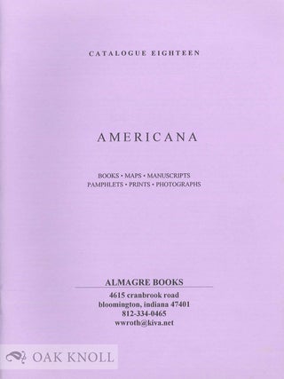 Order Nr. 135159 Five catalogues issued by Almagre Books