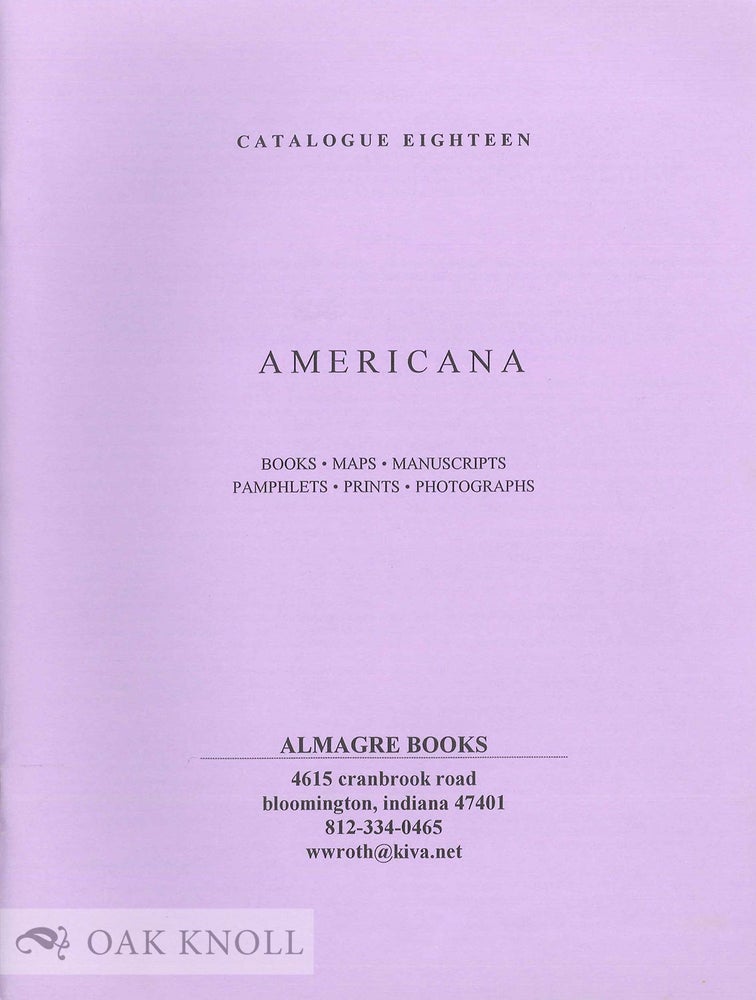 Order Nr. 135159 Five catalogues issued by Almagre Books.