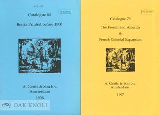 Order Nr. 135163 Two catalogues issued by A. Gerits & Son b.v