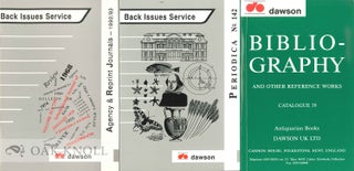 Order Nr. 135164 Three catalogues issued by Dawson UK LTD