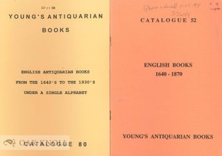 Order Nr. 135168 Four catalogues issued by Young's Antiquarian Books
