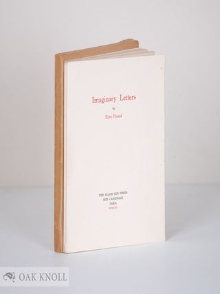 Order Nr. 135240 IMAGINARY LETTERS. Ezra Pound