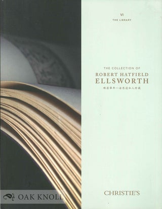 Order Nr. 135306 THE COLLECTION OF ROBERT HATFIELD ELLSWORTH. THE LIBRARY (VOL VI ONLY