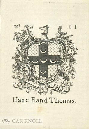 Order Nr. 135358 C. 1870 PRODUCTION, RENDITION OF PAUL REVERE'S ENGRAVED BOOK PLATE. Sidney...