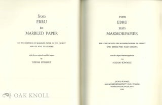 FROM EBRU TO MARBLED PAPER / VOM EBRU ZUM MARMORPAPIER