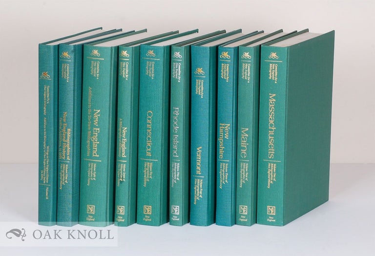 Order Nr. 135542 WRITINGS ON NEW ENGLAND HISTORY, VOLUMES 1-10. Roger Parks.