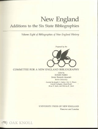 WRITINGS ON NEW ENGLAND HISTORY, VOLUMES 1-10.