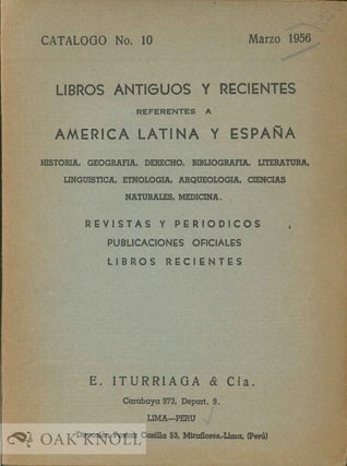 Order Nr. 135648 LIBROS ANTIGUOS Y RECIENTES REFERENTES A AMERICA LATINA Y ESPAÑA