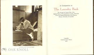 THE LAUNDRY BOOK with A COMPANION TO THE LAUNDRY BOOK.