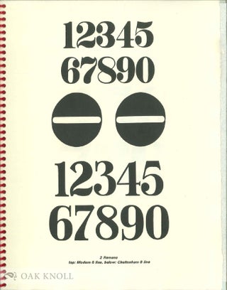 NUMEROLOGY: CALYBAN'S WOOD TYPE WHIMSY, VOLUME I.