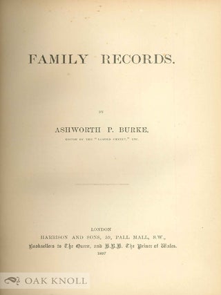 FAMILY RECORDS.