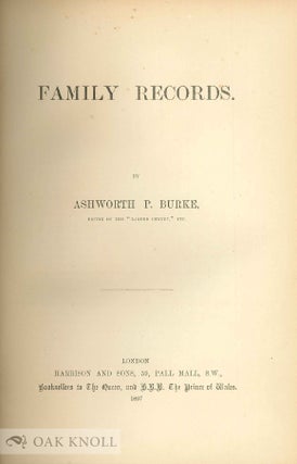 FAMILY RECORDS.