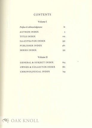 A CATALOGUE OF THE COTSEN CHILDREN'S LIBRARY: COMPREHENSIVE INDEX