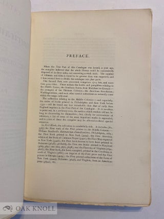CATALOGUE OF THE AMERICAN LIBRARY OF THE LATE MR. GEORGE BRINLEY OF HARTFORD, CONN.