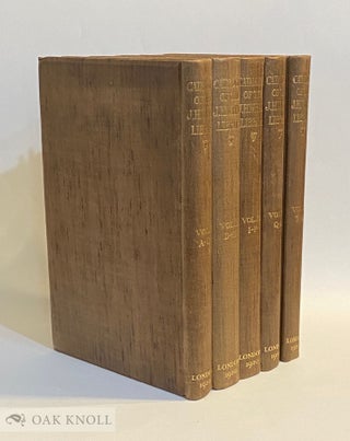 A CATALOGUE OF THE LIBRARY OF THE LATE JOHN HENRY WRENN [...] EDITED BY THOMAS J. WISE. John Henry . Wrenn Wrenn, Thomas J., Harold B. . Wise, collector, compiler.