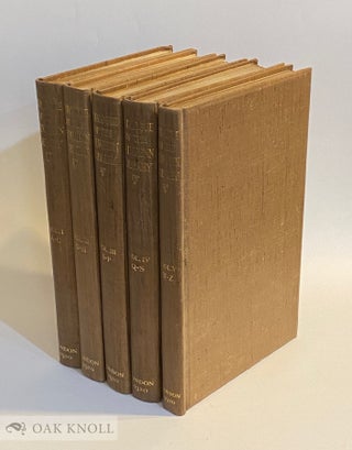 A CATALOGUE OF THE LIBRARY OF THE LATE JOHN HENRY WRENN [...] EDITED BY THOMAS J. WISE.