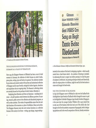 THE ARTIST'S BOOK: A MESSAGE FROM THE KLINGSPOR MUSEUM