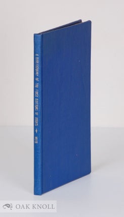 Order Nr. 136357 BIBLIOGRAPHY OF THE FIRST EDITIONS OF BOOKS BY MAURICE HENRY HEWLETT (...
