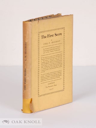 Order Nr. 136407 THE FIRST SCORE. Cyril W. Beaumont