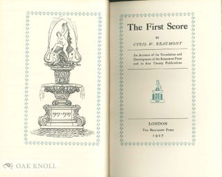 THE FIRST SCORE.