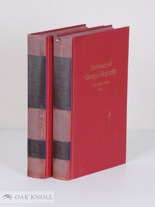 Order Nr. 136492 DICTIONARY OF GEORGIA BIOGRAPHY. TWO VOLUMES. Kenneth Coleman, eds Charles...