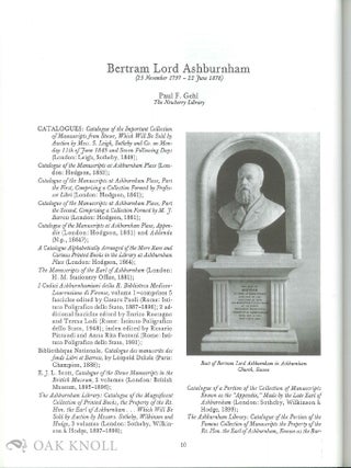 NINETEENTH-CENTURY BRITISH BOOK-COLLECTORS AND BIBLIOGRAPHERS. VOLUME 184.