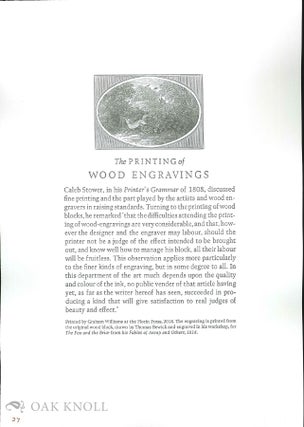 A COLLECTION OF PRINTING FROM WOODBLOCKS