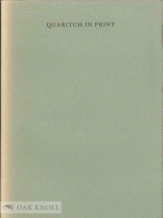 Order Nr. 136642 QUARITCH IN PRINT: A SESQUICENTENNIAL SALMAGUNDI