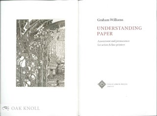 UNDERSTANDING PAPER: ASSESSMENT AND PERMANENCE FOR ARTISTS & FINE PRINTERS.