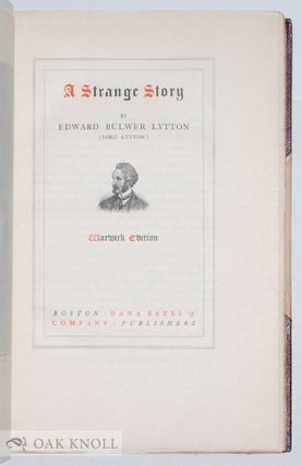 THE WARWICK EDITION OF BULWER'S NOVELS.