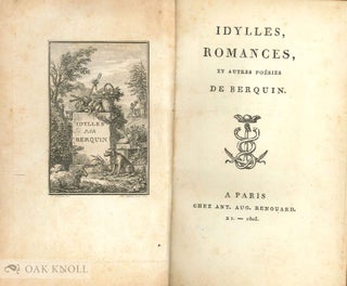 Order Nr. 136863 IDYLLES, ROMANCES, ET AUTRES POÉSIES. Arnaud Berquin