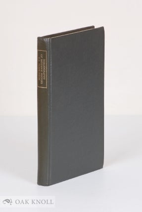 Order Nr. 136902 A SELECT BIBLIOGRAPHY OF THE PRINCIPAL MODERN PRESSES, PUBLIC AND PRIVATE IN...